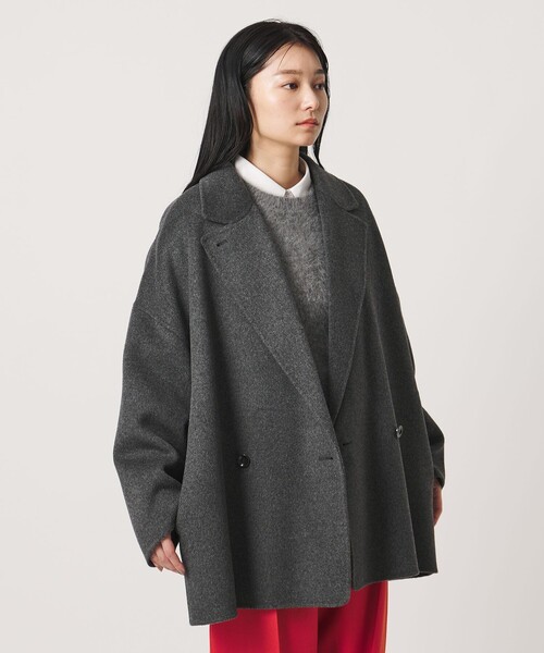 MARW UNITED ARROWS（マルゥ ユナイテッドアローズ）の「＜MARW UNITED ARROWS＞リバー ミドル丈 コート（その他アウター・レディース・ブラック/レッド/ダークグレー/ネイビー・36/38/34）」の12枚目の写真