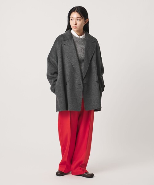 MARW UNITED ARROWS（マルゥ ユナイテッドアローズ）の「＜MARW UNITED ARROWS＞リバー ミドル丈 コート（その他アウター・レディース・ブラック/レッド/ダークグレー/ネイビー・36/38/34）」の13枚目の写真