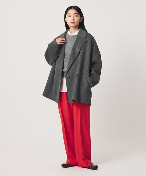 MARW UNITED ARROWS（マルゥ ユナイテッドアローズ）の「＜MARW UNITED ARROWS＞リバー ミドル丈 コート（その他アウター・レディース・ブラック/レッド/ダークグレー/ネイビー・36/38/34）」の14枚目の写真