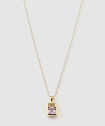 JOURNAL STANDARD | 【VALENTINE /ヴァレンタイン】SQ Stone Charm Necklace (gold)(ネックレス)