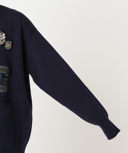 JOURNAL STANDARD relume（ジャーナルスタンダード　レリューム）の「エンブレムバッチ付きサガラ刺繍カーディガン（カーディガン/ボレロ・レディース・ネイビー/グレー・FREE）」の19枚目の写真