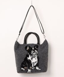 【TERESA CAMBI/テレサカンビ】 FRENCH BULLDOG 2wayトートバッグ