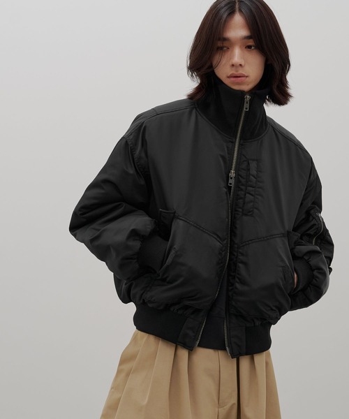 LOWRYS FARM（ローリーズファーム）の「【LFM(U)】ハイネックショートＭＡ－１　 1069600（MA-1・メンズ・カーキ/ブラック・LARGE/MEDIUM）」の15枚目の写真
