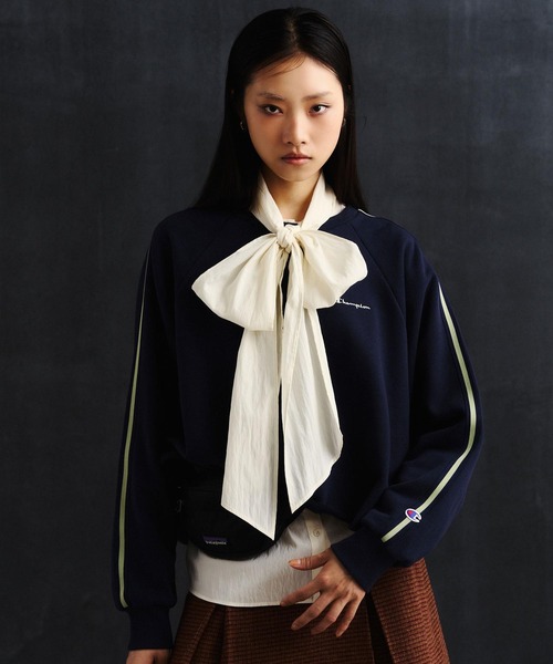 ROSE BUD(ローズバッド)の「【Champion別注】SIDE LINE SWEAT(スウェット・レディース・レッド/グレー/ネイビー/チャコール・ONE SIZE)」の3枚目の写真