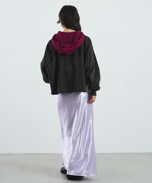 ROSE BUD(ローズバッド)の「【Champion別注】SIDE LINE SWEAT(スウェット・レディース・レッド/グレー/ネイビー/チャコール・ONE SIZE)」の15枚目の写真