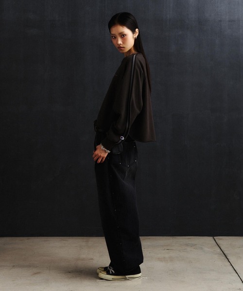 ROSE BUD(ローズバッド)の「【Champion別注】SIDE LINE SWEAT(スウェット・レディース・レッド/グレー/ネイビー/チャコール・ONE SIZE)」の8枚目の写真