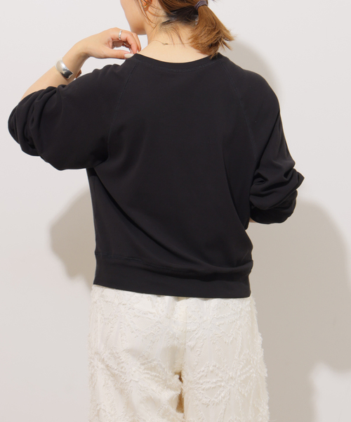 JOURNAL STANDARD relume(ジャーナルスタンダード レリューム)の「強撚コットンフライスロンTEE(Tシャツ/カットソー・レディース・ホワイト/ライトグレー/ブラック/ブラウン・FREE)」の10枚目の写真