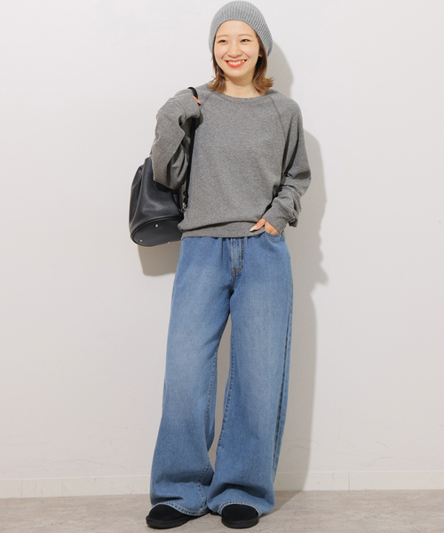 JOURNAL STANDARD relume(ジャーナルスタンダード レリューム)の「強撚コットンフライスロンTEE(Tシャツ/カットソー・レディース・ホワイト/ライトグレー/ブラック/ブラウン・FREE)」の12枚目の写真