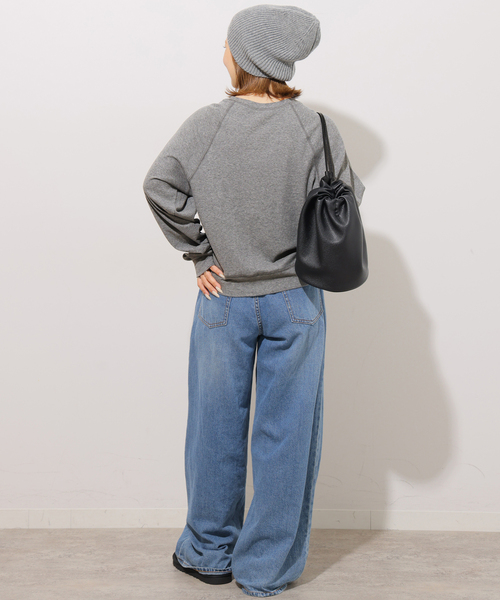 JOURNAL STANDARD relume(ジャーナルスタンダード レリューム)の「強撚コットンフライスロンTEE(Tシャツ/カットソー・レディース・ホワイト/ライトグレー/ブラック/ブラウン・FREE)」の14枚目の写真