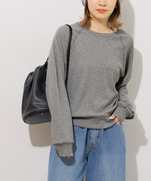 JOURNAL STANDARD relume(ジャーナルスタンダード レリューム)の「強撚コットンフライスロンTEE(Tシャツ/カットソー・レディース・ホワイト/ライトグレー/ブラック/ブラウン・FREE)」の16枚目の写真