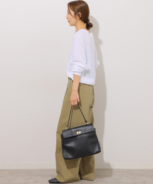 JOURNAL STANDARD relume(ジャーナルスタンダード レリューム)の「強撚コットンフライスロンTEE(Tシャツ/カットソー・レディース・ホワイト/ライトグレー/ブラック/ブラウン・FREE)」の20枚目の写真
