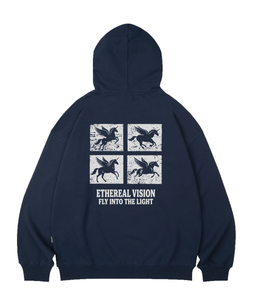 WILDROCK(ワイルドロック)の「ETHEREAL VISION オーバーサイズフーディー_10 COL(パーカー・メンズ・ブラック/ベージュ/ネイビー/ブラウン/ピンク/ブルー/アイボリー/ダークグレー/バーガンディー/チャコール・SMALL/MEDIUM/LARGE)」の13枚目の写真