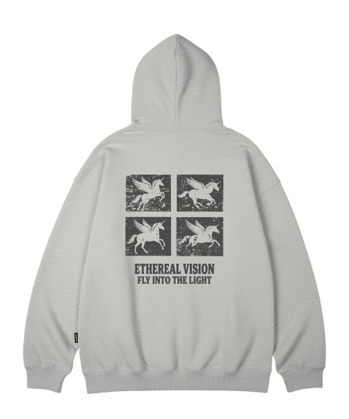 WILDROCK(ワイルドロック)の「ETHEREAL VISION オーバーサイズフーディー_10 COL(パーカー・メンズ・ブラック/ベージュ/ネイビー/ブラウン/ピンク/ブルー/アイボリー/ダークグレー/バーガンディー/チャコール・SMALL/MEDIUM/LARGE)」の14枚目の写真