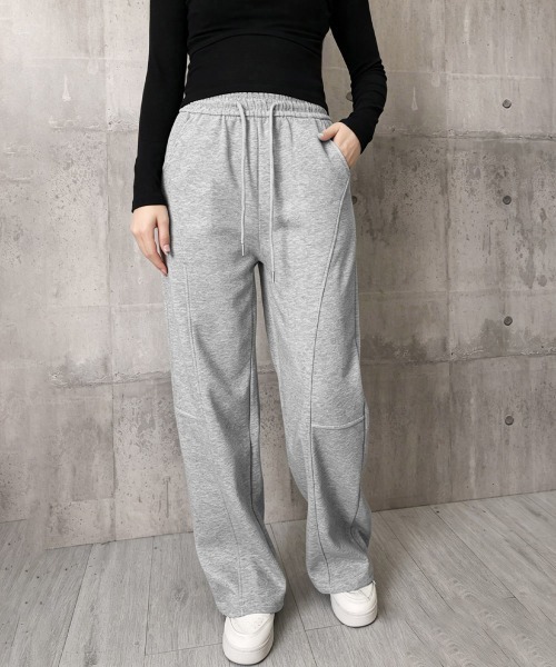 Miniministore(ミニミニストア)の「スウェットパンツウエストゴムワイドパンツ(デニムパンツ・レディース・ダークグレー/グレー/ライトグレー/ブラック・FREE)」の16枚目の写真