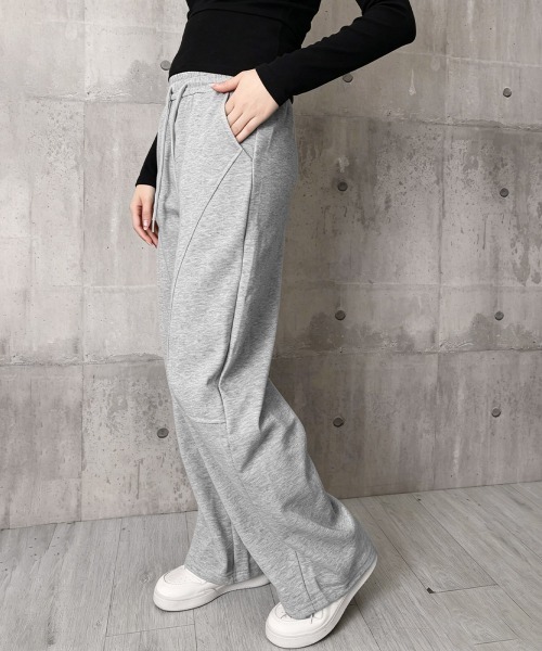 Miniministore(ミニミニストア)の「スウェットパンツウエストゴムワイドパンツ(デニムパンツ・レディース・ダークグレー/グレー/ライトグレー/ブラック・FREE)」の17枚目の写真