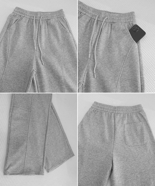 Miniministore(ミニミニストア)の「スウェットパンツウエストゴムワイドパンツ(デニムパンツ・レディース・ダークグレー/グレー/ライトグレー/ブラック・FREE)」の22枚目の写真