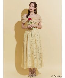【ディズニーコレクション】美女と野獣/ プリントオフショルワンピース