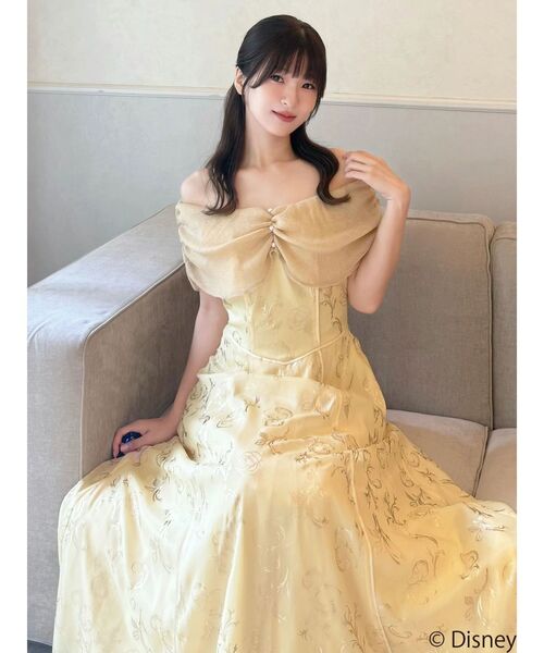 MERCURYDUO(マーキュリーデュオ)の「【ディズニーコレクション】美女と野獣/ プリントオフショルワンピース(ワンピース・レディース・イエロー・MEDIUM/SMALL)」の18枚目の写真