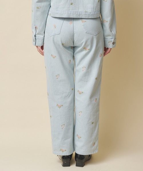 Cath Kidston（キャスキッドソン）の「エンブロイダリーデニムパンツ Ditsy Floral Embroidery（デニムパンツ・レディース・インディゴブルー/サックスブルー・S/M）」の22枚目の写真