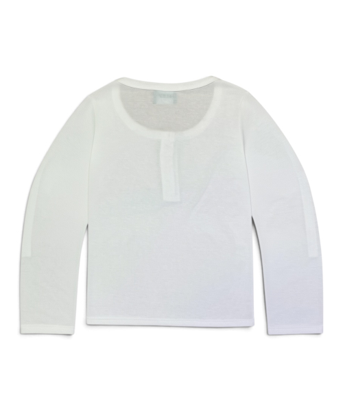 BORN SLIPPY（ボーンスリッピー）の「Crystal Bikini ヘンリー長袖Tシャツ (ホワイト)（Tシャツ/カットソー・レディース・その他・FREE）」の6枚目の写真