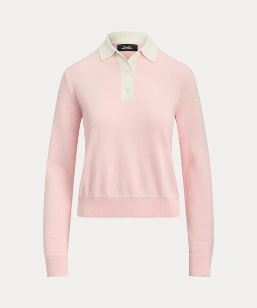 POLO GOLF(ポロ ゴルフ)の「パフォーマンス ポロカラー セーター(ニット/セーター・レディース・ピンク・S/XS/M)」の2枚目の写真