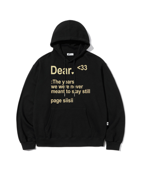 PAGESIISII(ページシシ)の「DEAR プリントフーディー ホワイトメランジ(パーカー・レディース・その他・X-LARGE/L2/M2/XL/M1/L1)」の2枚目の写真