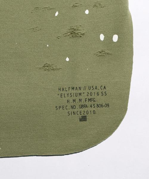 HALFMAN（ハーフマン）の「＜HALFMAN＞ MILL DAMAGE TANK/タンクトップ◆（タンクトップ・メンズ・ホワイト/オリーブ・LARGE/MEDIUM）」の6枚目の写真