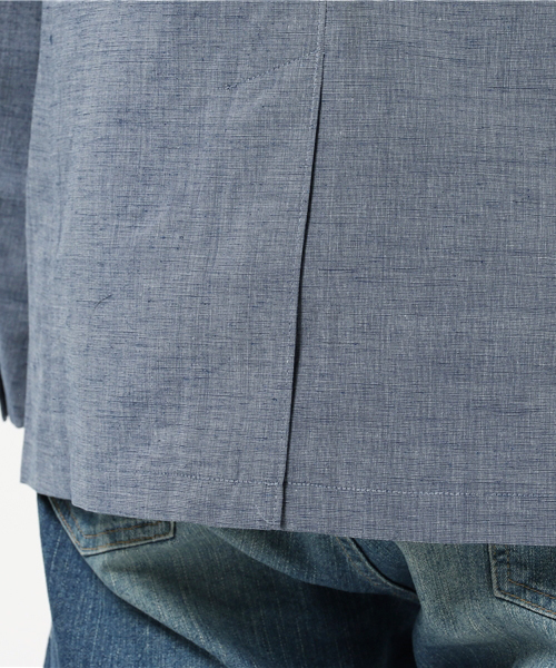 ikka（イッカ）の「GP 綿麻テーラードジャケット      （テーラードジャケット・メンズ・ネイビー/グレー・X-LARGE/LARGE/MEDIUM）」の10枚目の写真