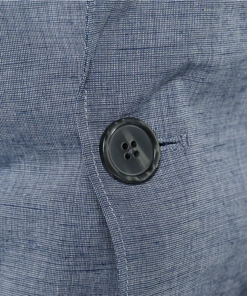 ikka（イッカ）の「GP 綿麻テーラードジャケット      （テーラードジャケット・メンズ・ネイビー/グレー・X-LARGE/LARGE/MEDIUM）」の5枚目の写真