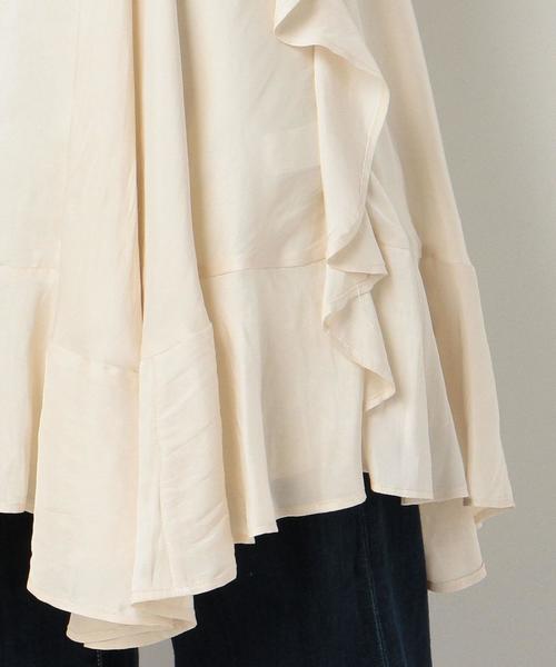 Another Edition（アナザーエディション）の「肩開きフリルワンピース/AEBFC P カタアキ フリル OP◆（ワンピース・レディース・オフホワイト/オレンジ・FREE）」の9枚目の写真