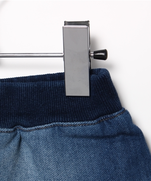 CHUBBYGANG(チャビーギャング)の「スターデザインニットデニムミニスカート(スカート・キッズ・インディゴブルー・110/130/100/120)」の3枚目の写真