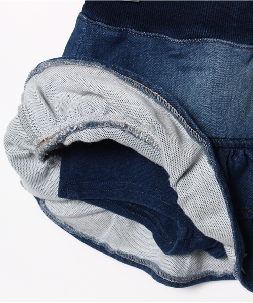 CHUBBYGANG(チャビーギャング)の「スターデザインニットデニムミニスカート(スカート・キッズ・インディゴブルー・110/130/100/120)」の6枚目の写真