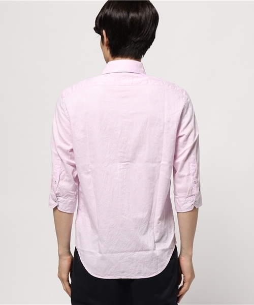 MEN'S BIGI(メンズビギ)の「7分袖シャツ(ペイズリー柄)/JAPAN MADE(日本製)(シャツ/ブラウス・メンズ・ホワイト/ピンク/ブルー・S/L/M)」の5枚目の写真