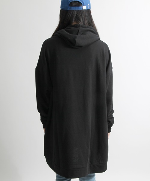 WEGO（ウィゴー）の「DISPARK/BIGパーカー（パーカー・レディース・グレー/ブラック/レッド・FREE）」の5枚目の写真