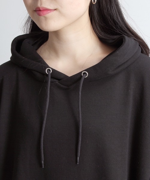 WEGO（ウィゴー）の「DISPARK/BIGパーカー（パーカー・レディース・グレー/ブラック/レッド・FREE）」の6枚目の写真