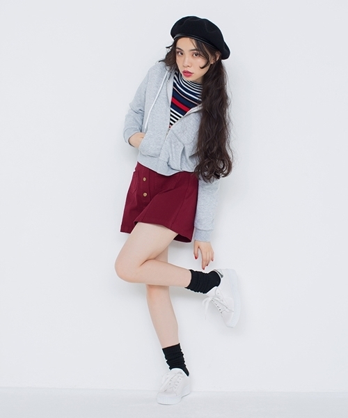 WEGO（ウィゴー）の「WEGO/リブハイネックニット（ニット/セーター・レディース・ピンク/ワイン/その他1/その他2/杢グレー/ダークオレンジ/ダークグリーン/オフホワイト/ブラック・FREE）」の14枚目の写真