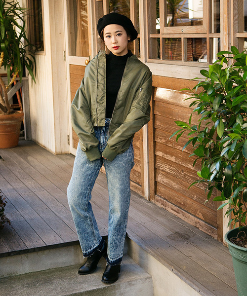 WEGO（ウィゴー）の「WEGO/リブハイネックニット（ニット/セーター・レディース・ピンク/ワイン/その他1/その他2/杢グレー/ダークオレンジ/ダークグリーン/オフホワイト/ブラック・FREE）」の10枚目の写真