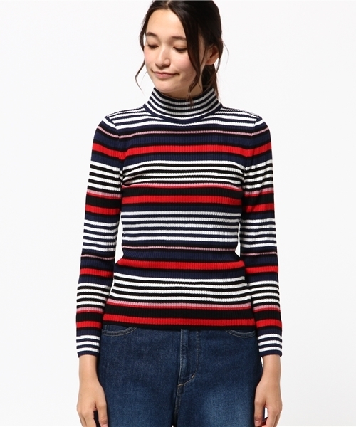 WEGO（ウィゴー）の「WEGO/リブハイネックニット（ニット/セーター・レディース・ピンク/ワイン/その他1/その他2/杢グレー/ダークオレンジ/ダークグリーン/オフホワイト/ブラック・FREE）」の15枚目の写真