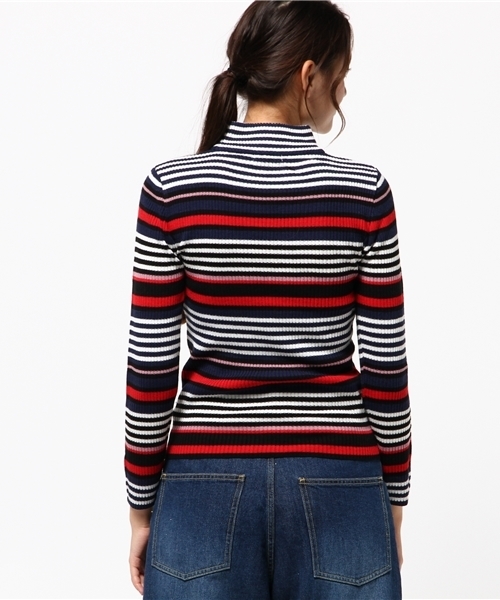 WEGO（ウィゴー）の「WEGO/リブハイネックニット（ニット/セーター・レディース・ピンク/ワイン/その他1/その他2/杢グレー/ダークオレンジ/ダークグリーン/オフホワイト/ブラック・FREE）」の17枚目の写真