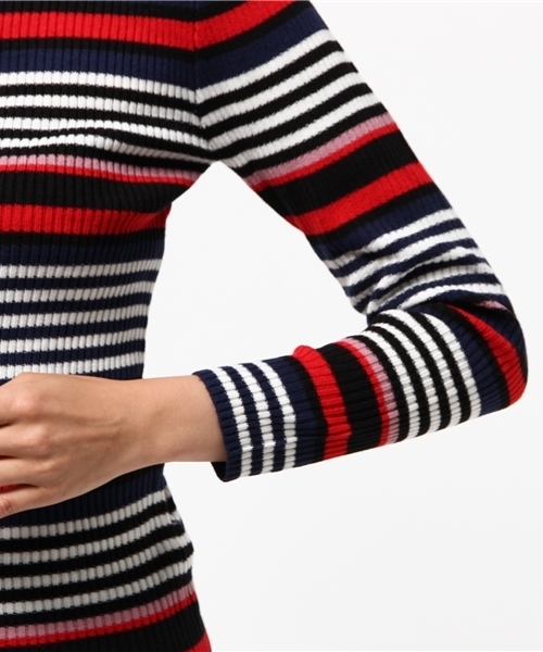 WEGO（ウィゴー）の「WEGO/リブハイネックニット（ニット/セーター・レディース・ピンク/ワイン/その他1/その他2/杢グレー/ダークオレンジ/ダークグリーン/オフホワイト/ブラック・FREE）」の19枚目の写真