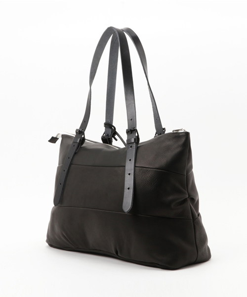 DECADE (ディケイド)eco tannin cow leatherボストンバック・ブラック EFFECTEN(エフェクテン)予約販売6月中旬～下旬入荷 Leather Tote