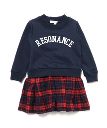 GLOBAL WORK | 【キッズ】チェックスカートドッキングワンピース/736180(ワンピース)