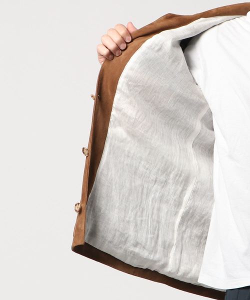 美品CINQUANTAチンクアンタ スエードサファリジャケット 46 CINQUANTA（チンクアンタ）の「CINQUANTA / スエード サファリ