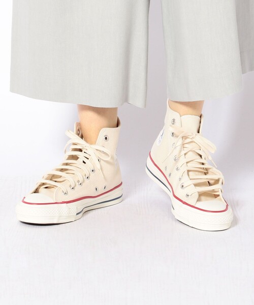 SHIPS（シップス）の「CONVERSE:CANVAS ALLSTAR J HI（スニーカー・レディース・ナチュラル/ブラック/レッド・40/35/55/50/45）」の9枚目の写真