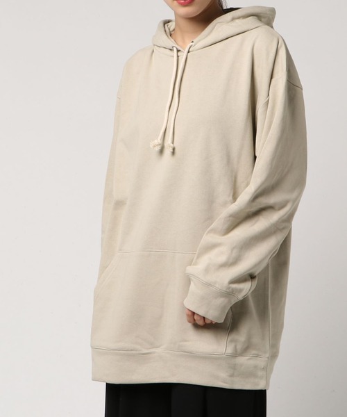 MANGROVE（マングローブ）の「スタンダードカジュアルスウェットパーカー（パーカー・レディース・ダークネイビー/パープル/ネイビー/アイボリー/ブラック/インディゴブルー/グリーン/オフホワイト/ワイン/ピンク/ライトブルー/グレー/マスタード/ホワイト/ベージュ/ライトグレー/チャコールグレー・LARGE/MEDIUM/SMALL）」の8枚目の写真