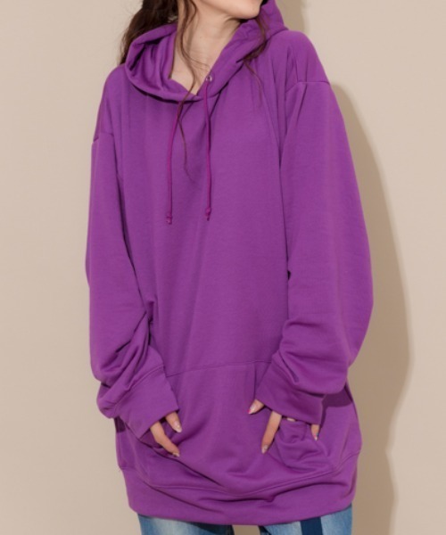 MANGROVE（マングローブ）の「スタンダードカジュアルスウェットパーカー（パーカー・レディース・ダークネイビー/パープル/ネイビー/アイボリー/ブラック/インディゴブルー/グリーン/オフホワイト/ワイン/ピンク/ライトブルー/グレー/マスタード/ホワイト/ベージュ/ライトグレー/チャコールグレー・LARGE/MEDIUM/SMALL）」の14枚目の写真