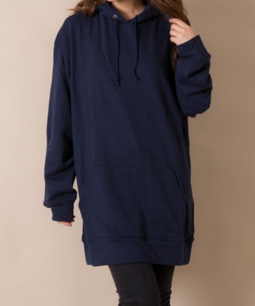 MANGROVE（マングローブ）の「スタンダードカジュアルスウェットパーカー（パーカー・レディース・ダークネイビー/パープル/ネイビー/アイボリー/ブラック/インディゴブルー/グリーン/オフホワイト/ワイン/ピンク/ライトブルー/グレー/マスタード/ホワイト/ベージュ/ライトグレー/チャコールグレー・LARGE/MEDIUM/SMALL）」の11枚目の写真