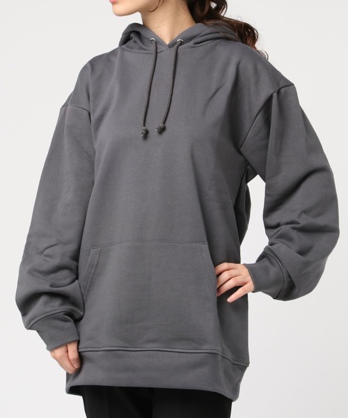 MANGROVE（マングローブ）の「スタンダードカジュアルスウェットパーカー（パーカー・レディース・ダークネイビー/パープル/ネイビー/アイボリー/ブラック/インディゴブルー/グリーン/オフホワイト/ワイン/ピンク/ライトブルー/グレー/マスタード/ホワイト/ベージュ/ライトグレー/チャコールグレー・LARGE/MEDIUM/SMALL）」の6枚目の写真