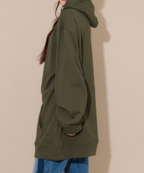 MANGROVE（マングローブ）の「スタンダードカジュアルスウェットパーカー（パーカー・レディース・ダークネイビー/パープル/ネイビー/アイボリー/ブラック/インディゴブルー/グリーン/オフホワイト/ワイン/ピンク/ライトブルー/グレー/マスタード/ホワイト/ベージュ/ライトグレー/チャコールグレー・LARGE/MEDIUM/SMALL）」の20枚目の写真