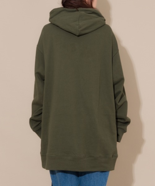 MANGROVE（マングローブ）の「スタンダードカジュアルスウェットパーカー（パーカー・レディース・ダークネイビー/パープル/ネイビー/アイボリー/ブラック/インディゴブルー/グリーン/オフホワイト/ワイン/ピンク/ライトブルー/グレー/マスタード/ホワイト/ベージュ/ライトグレー/チャコールグレー・LARGE/MEDIUM/SMALL）」の21枚目の写真